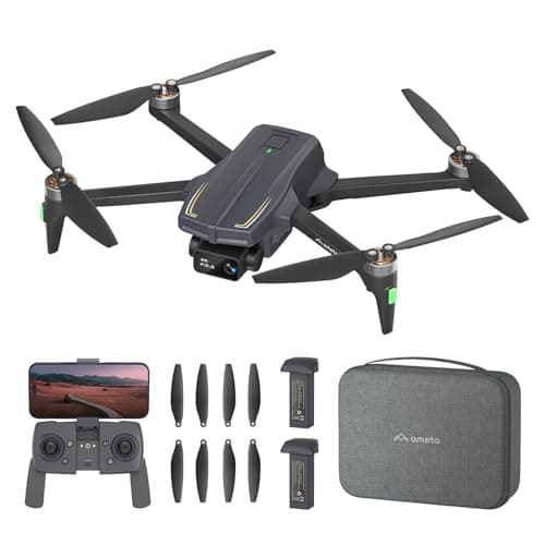 Ameta S20 Pro Drones with Camera for Adults 4k UHD, GPS Drone for Adults Beginners with 50 Mins Long Flight, Brushless Motor, Altitude Hold, Cool...
