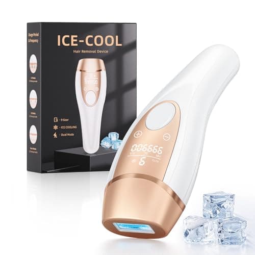 Finequin Laser Hair Removal for Women and Men with Ice Cooling, Painless At-Home Lazer Hair Removal Device, Laser Epilator for Full Body Use (Arms,...