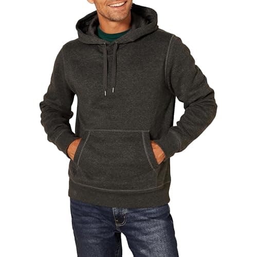 Amazon Essentials Sweat-shirt à capuche en polaire pour homme, Charcoal Heather, XX-Large