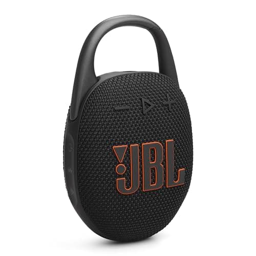 JBL Clip 5 - Haut-parleur Bluetooth ultra-portable, étanche et anti-poussière, mousqueton intégré, jusqu'à 12 heures de jeu, fabriqué en partie avec des matériaux recyclés...