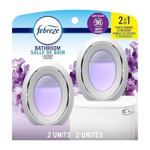 Désodorisant de salle de bain Febreze, anti-odeurs, alternative à brancher, désodorisants pour la maison, la salle de bain et la cuisine, désodorisants de placard,...