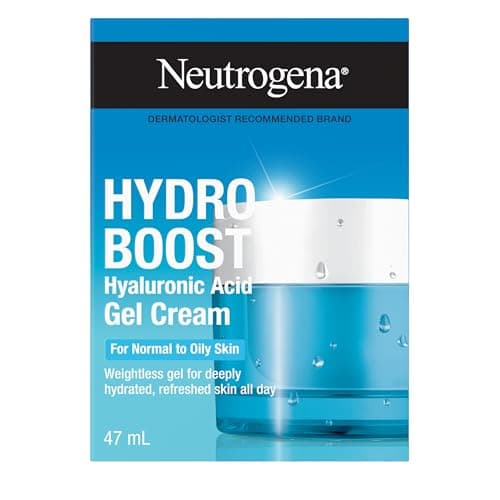 Neutrogena Hydro Boost Gel Cream Face Moisturizer - Oil-Free Facial Cream with Hyaluronic Acid for Dry Skin - Lightweight, Non-Comedogenic Daily...