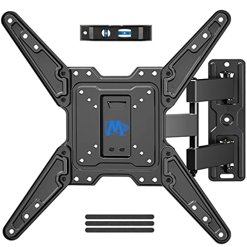 Mounting Dream TV Mount for Most 26-55 Inch TVs, Full Motion TV Wall Mount with Perfect Center Design on Single Stud Articulating Mount Max VESA...