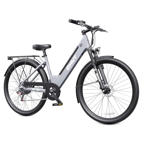 Vélo électrique pour adultes, vélo électrique de banlieue de pointe de 1 200 W avec batterie intégrée de 48 V, vélo électrique urbain de 26 pouces, 7 vitesses, 65 milles, 20 mph...