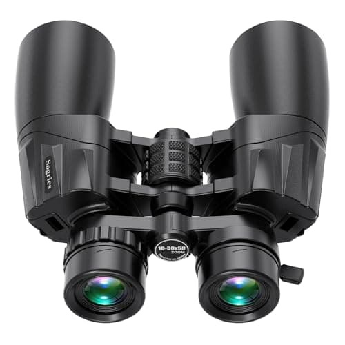 10-30x50 Zoom Binoculars for Adults, High Powered Military Binoculars for Bird Watching Traveling Hunting Concerts with Large View,BAK4,FMC...