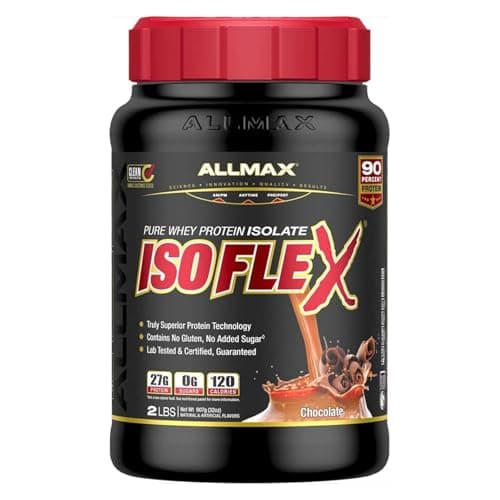 ALLMAX Nutrition - ISOFLEX - Isolat de protéine de lactosérum 100 % ultra pur - Chocolat - 2 livres