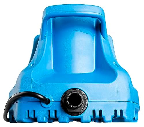 Little Giant APCP-1700 115 volts, 1/3 HP, 1745 GPH, automatique, submersible, pompe de couverture de piscine avec 25 pieds. Cordon, bleu clair, 577301