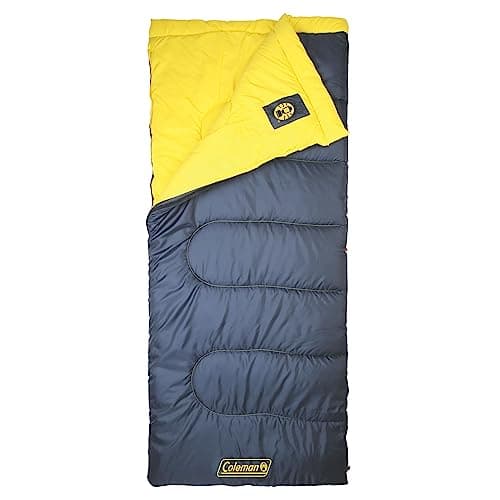Coleman Palmetto Cool-Weather Sleeping Bag, 5°C Lightweight Camping Sleeping Bag for Adults, No-Snag Zipper with Stuff Sack Included