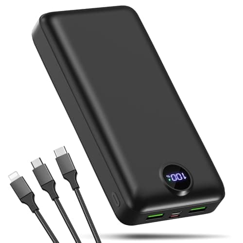 Power Bank Fast Charging 50000mAh 22.5W Portable Charger USB C Quick Charge with 3 Outputs & 2 Inputs LED Display Huge Capacity External Battery...