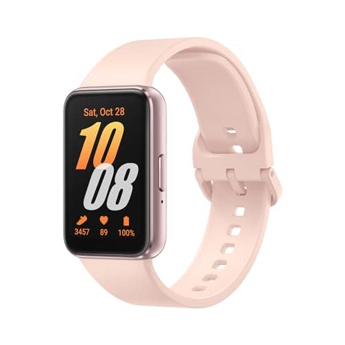Samsung Galaxy FIT 3 [2024] 1.6" AMOLED Display | 13 Days Battery Life | 100+ Watchfaces | 100+ Exercise Modes | CAD Version & Warranty - (Pink Gold)