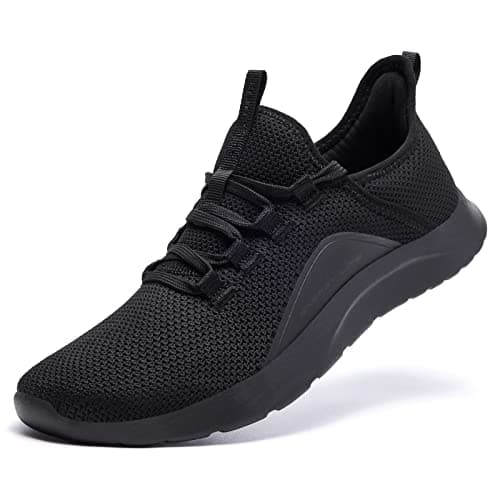 ALEADER Energycloud Chaussures à enfiler Femmes Hommes Tennis Chaussures de marche Baskets à la mode pour la course à pied, l'entraînement, le sport, mains libres, légères et décontractées, tout noir...