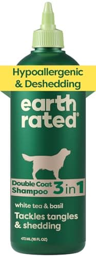 Earth Rated (A Canadian Company), 3-in-1 Deshedding Dog Shampoo and Conditioner, Deodorizing Oatmeal Shampoos for Dogs and Puppies, Great for...