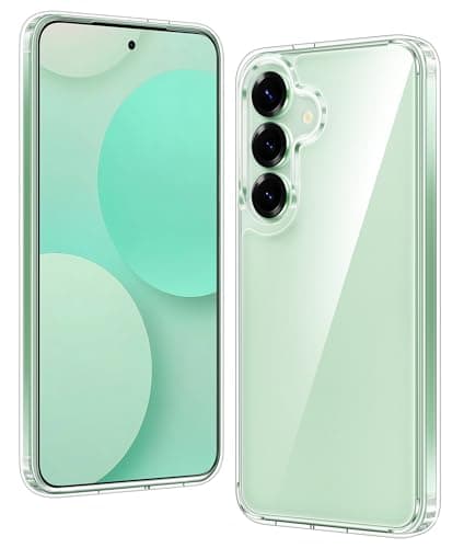 FNTCASE for Samsung Galaxy S25 Case: Galaxy S24 Case Military Grade Drop Protection Anti Yellowing Cell Phone Cover - Rugged Protective Transparent...