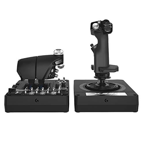 Logitech G X56 H.O.T.A.S Throttle and Joystick Flight Simulator Game Controller, 4 Spring Options, +189 Programmable Controls, RGB Lighting, 2X...