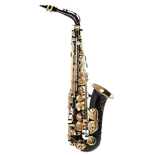 Btuty Alto Saxophone Eb SAX Brass Lacquered Gold E Flat Sax 82Z Key Type Woodwind Instrument with Cleaning Brush Cloth Gloves Strap Padded Case