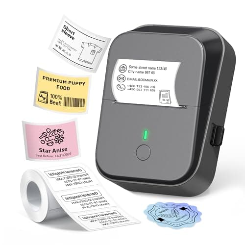 PM260 Label Maker Machine with Tape, 2 Inch Label Tape Maker Bluetooth Label Printer, Inkless Portable Label Maker with Smart AI APP for Home,...