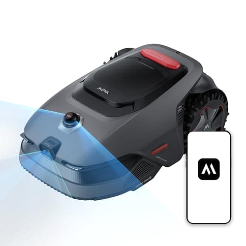 MOVA LiDAX Ultra 1000 Robot Lawn Mower Wire Free for 1/4 Acre, RTK-Free+360° 3D LiDAR+AI Vision Auto Mapping, Zero-Edge Cutting, Cutting Height...