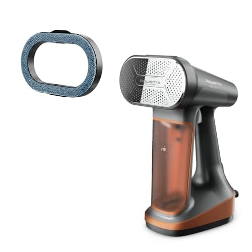 Cuiseur vapeur et fer 3 en 1 Rowenta Pure Force, capacité du réservoir de 7,1 oz, cuisson à la vapeur verticale, repassage horizontal, anti-peluches, léger, sécurité d'arrêt automatique,...