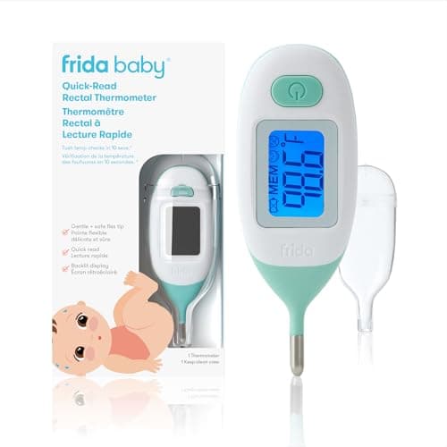 Frida Baby Rectal Thermometer for Babies, Digital Fever Thermometer for Babies, Newborns & Infants, Quick & Accurate Temperature Check, Water...