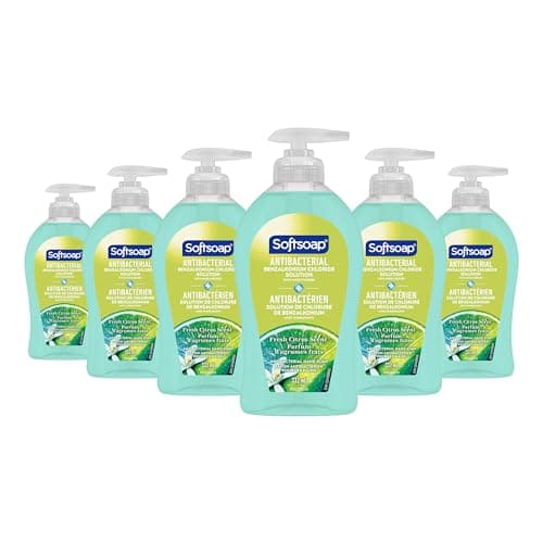 Softsoap Antibacterial Liquid Hand Soap Pump Fresh Citrus 332 Ml, 6 Count