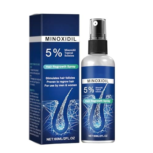 Minoxidil Hair Serum spray for Men and Women, 5% Minoxidil Hair Serum, promotes hair growth, makes hair and beard thicker and fuller- 60ml