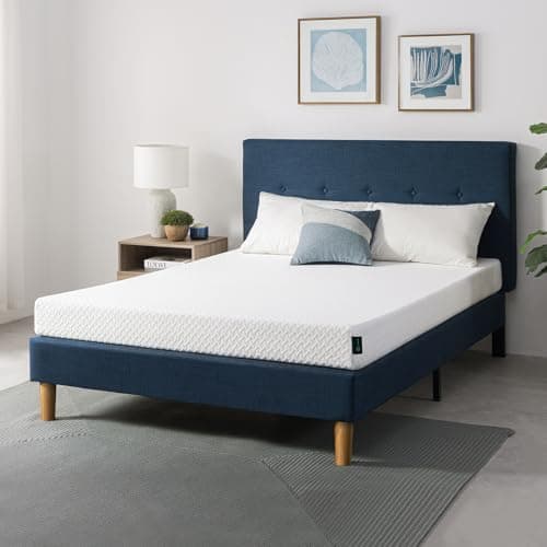 Matelas Zinus Queen - Matelas en mousse essentielle de thé vert de 6 pouces, matelas abordable, soulagement de la pression, pour un sommeil frais, mousse certifiée CertiPUR-US,...