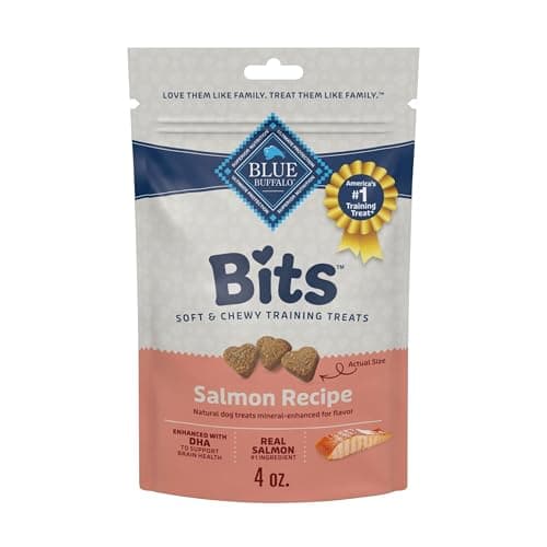Blue Buffalo Bits Gâteries naturelles pour chiens, saumon, 4 oz (paquet de 1)