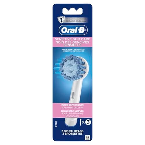 Oral-B Sensitive Gum Care, Replacement Brush Heads, 3 Counts