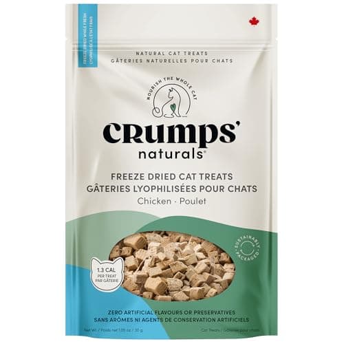 Crumps' Naturals Friandises pour chats, Poulet lyophilisé 1,05 oz, 30 g, Friandises pour chats