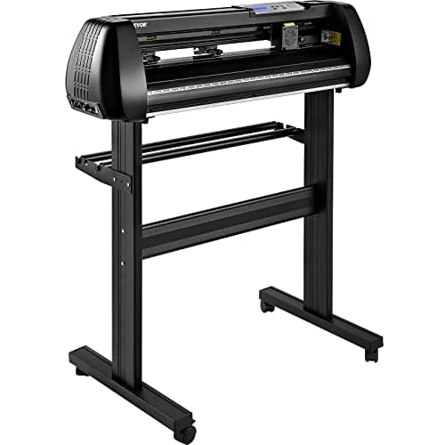 Machine de découpe de vinyle VEVOR, machine de traceur de découpe Bluetooth hors ligne de 28 pouces, force de vitesse réglable d'arbre de rouleau en acier de 400 pouces/10 m, SignMaster...