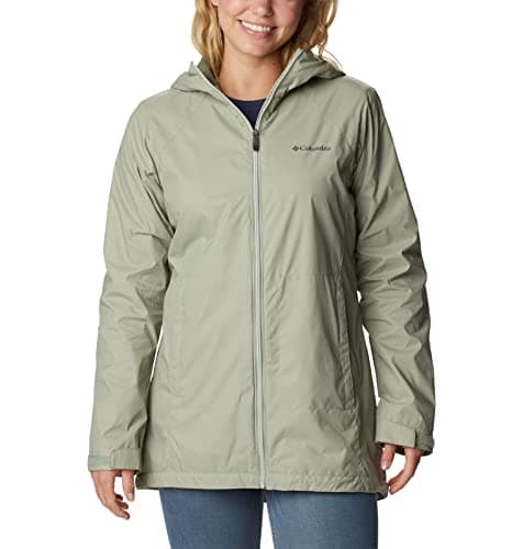 Columbia Switchback II Veste de pluie longue doublée pour femme Safari Taille L