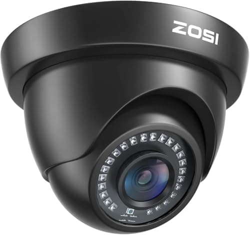 ZOSI 1080P HD Security Camera Indoor Outdoor,1920TVL 2.0MP 4-in-1 HD TVI/CVI/AHD/CVBS CCTV Camera,Weatherproof,80ft IR Night Vision,for...