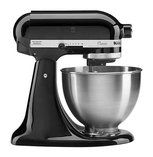 KitchenAid Classic Series K45SSOB Batteur sur socle à tête inclinable 4,5 litres Noir onyx