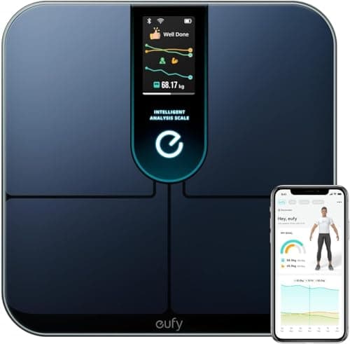 eufy by Anker Balance intelligente de suivi de la condition physique Wi-Fi P3, analyse intelligente, mode corps virtuel 3D, balance de poids Bluetooth avec émojis, 16 mesures...