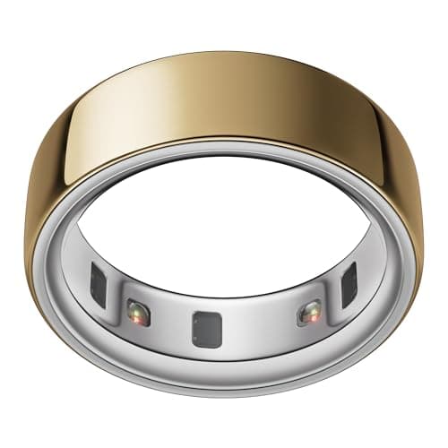 Oura Ring 4 - Gold - Size 6 - Smart Ring, Sleep, Activity, Women’s Health, AI Advisor, Up to 8 Days of Battery Life, Size Before You Buy, Android &...