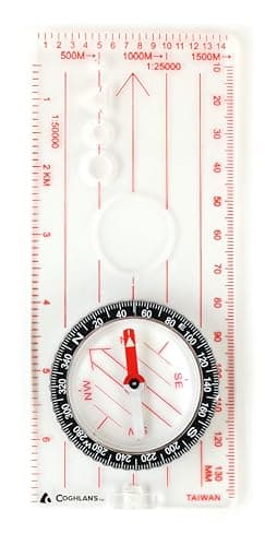 Boussole cartographique de luxe de Coghlan pour la navigation, la course d'orientation, la randonnée, la randonnée, le camping et la survie en plein air – Conception durable avec une lecture facile...