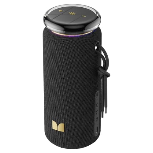 Haut-parleur Bluetooth Monster Atomic Glow, haut-parleur portable avec son stéréo dynamique de 40 W, Bluetooth 6.0, couplage TWS, prend en charge la carte AUX/TF, IPX6...