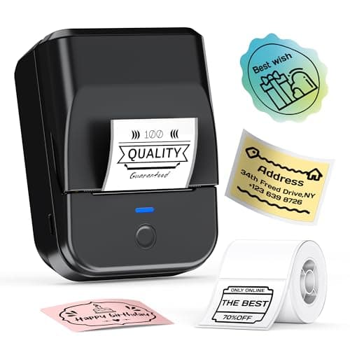 TYPONOS PM240 Label Maker Machine with Tapes, 2" Portable Thermal Label Printer for Phone & PC, Bluetooth Label Maker with Multiple Templates for...