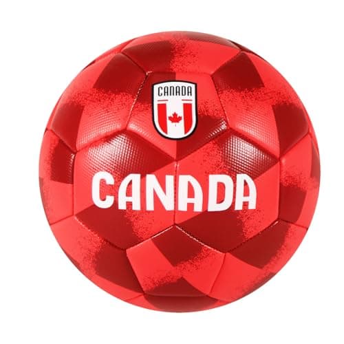 CLASICO Canada National Team Official Match Ball ,Size 5, Suitable for Ages 14 and Up, Includes Needle and Pump