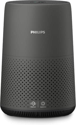 Purificateur d'air PHILIPS série 800, purifie les pièces jusqu'à 65 m² (en 1 h), 93 CFM CADR, filtre HEPA et charbon actif, élimination des allergènes à 99,99 %, Smart Air+...