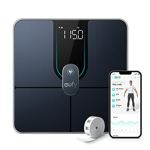 eufy Smart Scale P2 Pro, pèse-personne numérique avec Wi-Fi Bluetooth, 16 mesures dont poids, fréquence cardiaque, graisse corporelle, IMC, muscles et os...