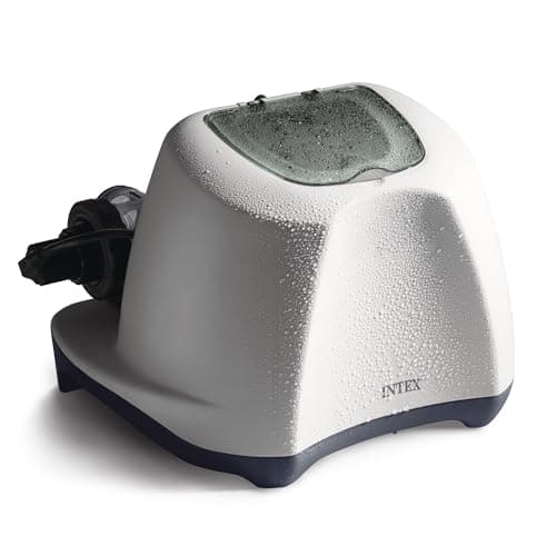 INTEX Krystal Clear Saltwater Pool Chlorine System for Above Ground Pools up to 15,000 Gallons, Pool Cleaner with Automa