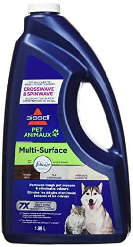 BISSELL Multi-Surface Pet Cleaning Formula with Febreze Freshness for CrossWave, SpinWave and Hard Floor Cleaners, 64oz, Dissolves Pet Messes,...