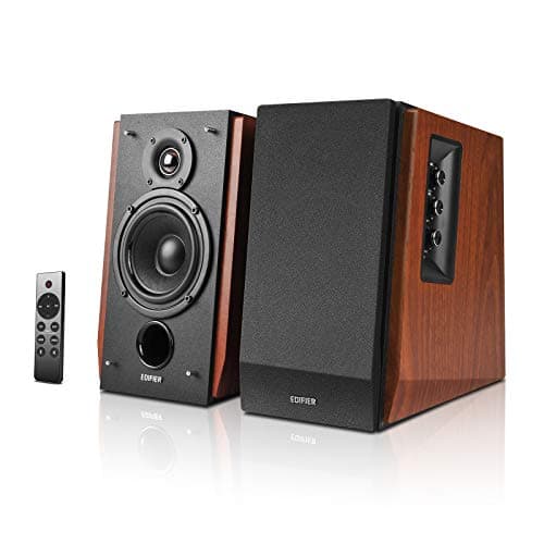Edifier R1700BTs Active Bluetooth Bookshelf Speakers - 2.0 Wireless Near Field Studio Monitor Speaker - 66w RMS with Subwoofer Line Out - Wooden...