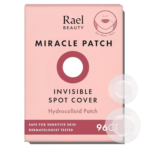 Rael Miracle Invisible Spot Cover - Couverture absorbante, patch hydrocolloïde, soins de la peau coréens, autocollants pour le visage, 2 tailles (96 unités)