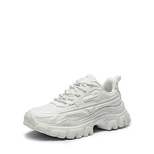 DREAM PAIRS Women's Platform Sneakers, Slip Resistant Running Shoes Beathable Knitted Workout Sport Work Casual Tennis Chunky Shoes,Size...