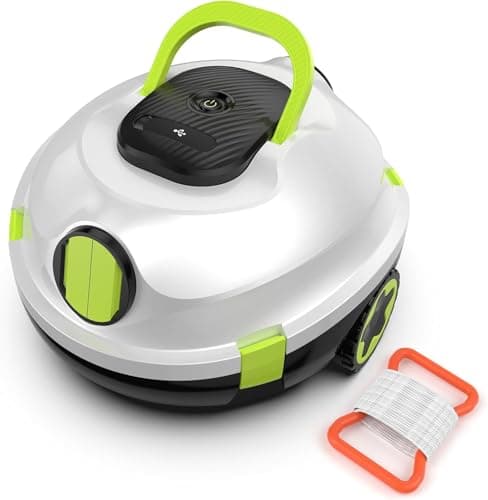 OUCAXIA Cordless Robotic Pool Cleaner, Automatic Pool Vacuum - 90 Mins Runtime, Powerful Suction, Self-Parking, Lightweight for Above/Inground...