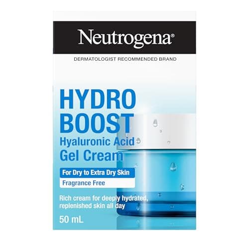 Neutrogena Gel-crème Hydro Boost sans parfum pour peaux extra sèches, hydratant visage à l'acide hyaluronique pour peaux extra-sèches, sensibles et à tendance acnéique...