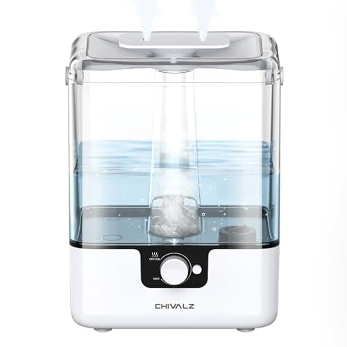 CHIVALZ Humidifiers for Bedroom, 6L Cool Mist Humidifiers for Baby Nursery, 26dB Quiet, 50H Runtime, Top Fill Humidifier for Large Room, Home,...