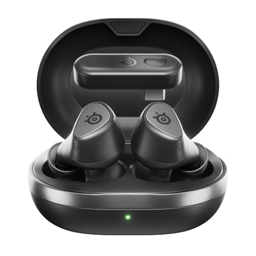 Arctis GameBuds for PlayStation/PC/Switch/Mobile — Quick-Switch 2.4GHz + Bluetooth 5.3 — Active Noise Cancelling — Mobile App Sound Presets — Water...